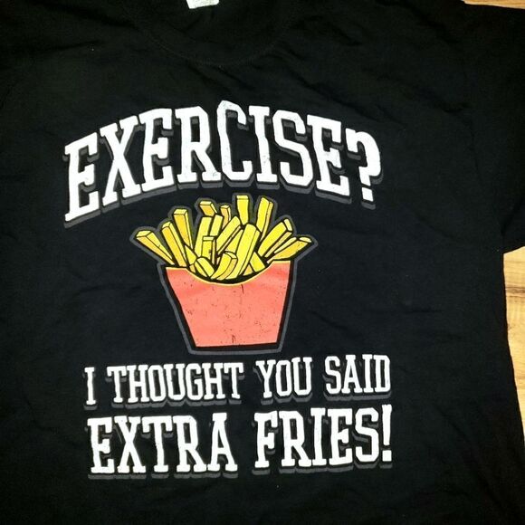 Fruit of the Loom | Exercise? Extra Fries Tee - Picture 2 of 3